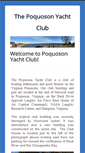 Mobile Screenshot of poquosonyachtclub.com