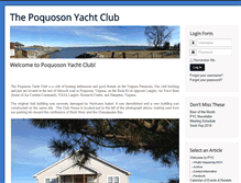 Tablet Screenshot of poquosonyachtclub.com
